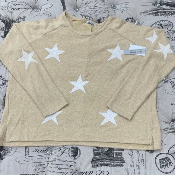 Sweet Romeo Star Knit Slouch Dolman Sweater - Picture 2 of 11